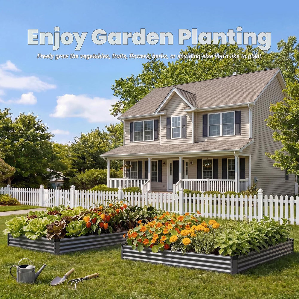 2Packs 6X3X1 FT Raised Garden Beds Outdoor, Planter Raised Beds for Gardening...