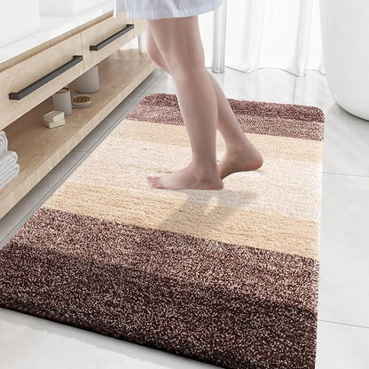 OLANLY Bathroom Rug Mat 59x35, Extra Soft and Absorbent Microfiber Bath Rugs by OLANLY