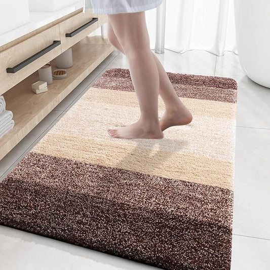 OLANLY Bathroom Rug Mat 59x35, Extra Soft and Absorbent Microfiber Bath Rugs by OLANLY