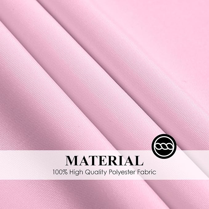 Round Tablecloth 132 Inch 6 Pack Pink Tablecloths Washable Decorative Linen - Image 6