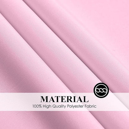 Round Tablecloth 132 Inch 2 Pack Pink Tablecloths Washable Decorative Linen - Image 6