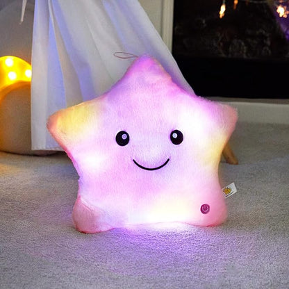 WEWILL 13'' Creative Twinkle Star Glowing LED Night Light Plush Pillows Stuffed - Image 2