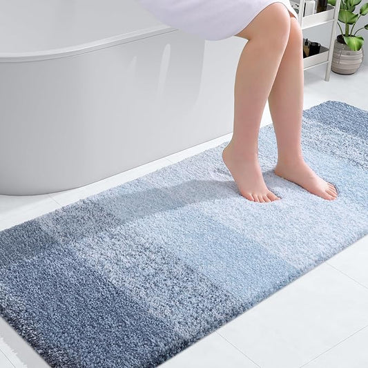 OLANLY Bathroom Runner Rugs 59x24, Extra Soft Absorbent Microfiber Bath Rugs by OLANLY