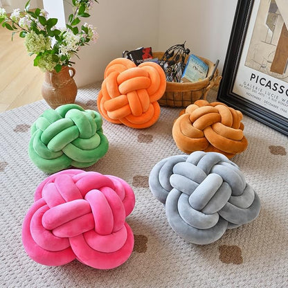Xuyier Knot Pillow Ball, Decorative Throw Pillows - Image 4