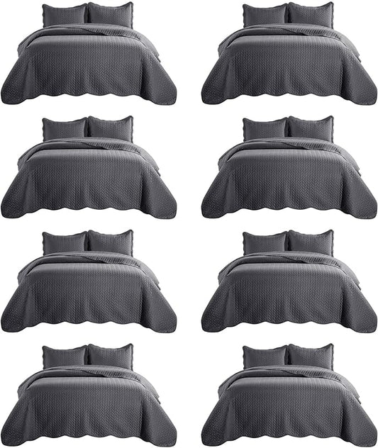 IR Imperial Rooms 8 Pack Quilt King Size Bedding by IRImperialRooms