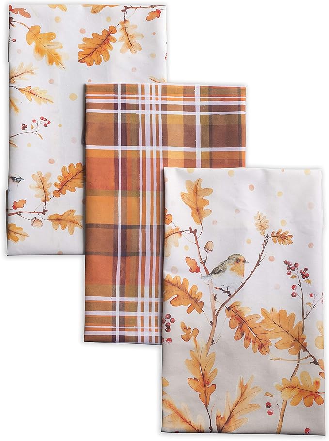 Maison d' Hermine Kitchen Towels Set of 3 100% Cotton 20" x 27.5" Reusable by MaisondHermine