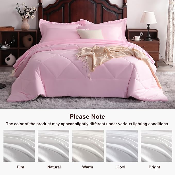 NTBAY Queen Comforter Set with Sheets, 7 Pieces Soft and Breathable Queen - Image 8