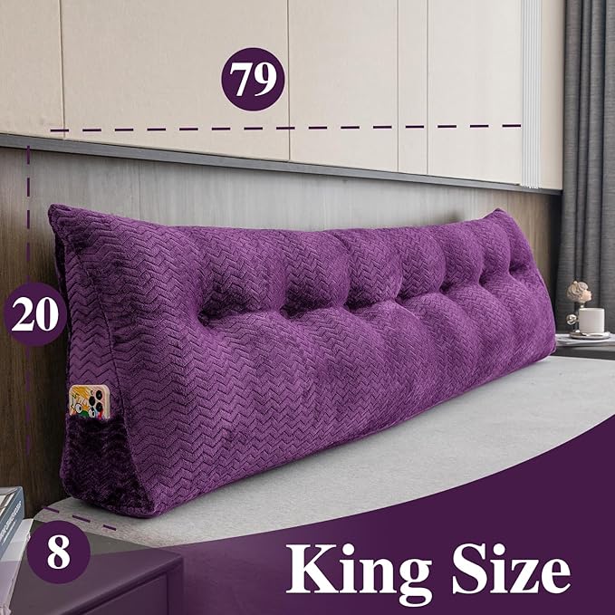 Large Bolster Triangular Headboard Wedge Backrest Positioning Support Bed Rest - Image 2