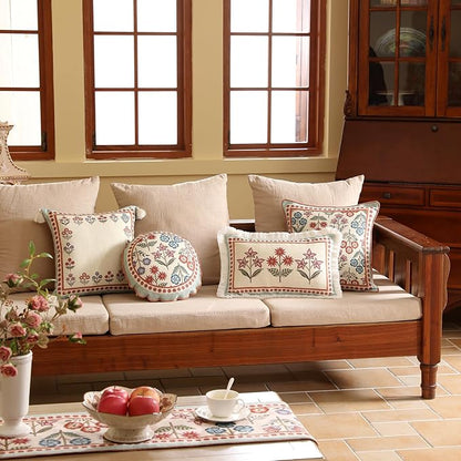 Blue Throw Pillow Covers Set of 2, Cottage Rustic Farmhouse - Image 7