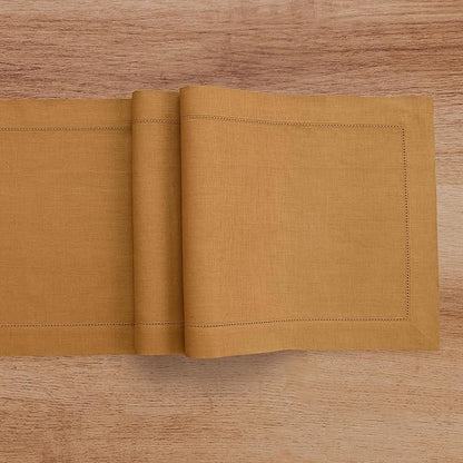Solino Home Linen Brown Sugar Table Runner 120 Inches Long - Image 9