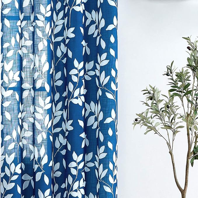Treatmentex Navy and White Curtains - Image 5