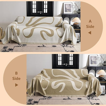 MYSKY HOME Boho Couch Cover Super Soft Couch Covers - Image 3