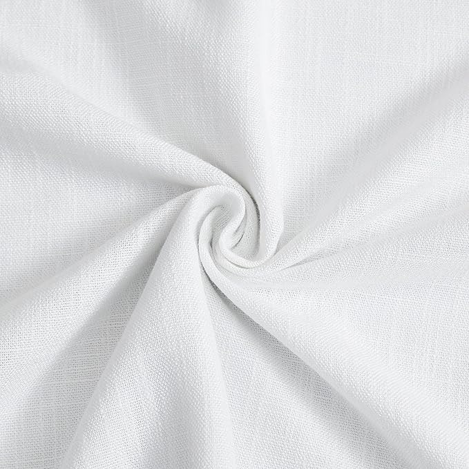 Vision Home White Pinch Pleated Full Blackout Curtains Thermal Insulated Window - Image 7