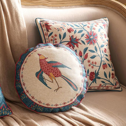 Navy Blue Throw Pillow Covers, Rustic Animal Print - Image 6