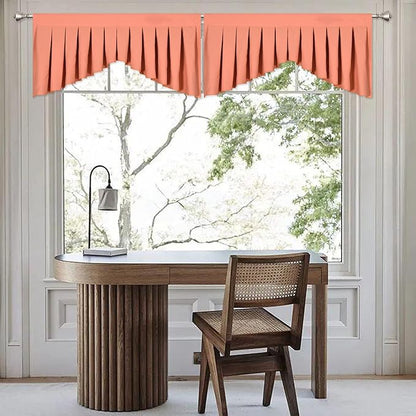 Blackout Window Valance for Kitchen/Bedroom Privacy Decorative Rod Pocket - Image 2