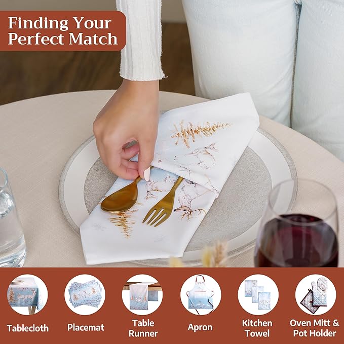 Maison d' Hermine Cloth Napkins Set of 4 100% Cotton - Image 4