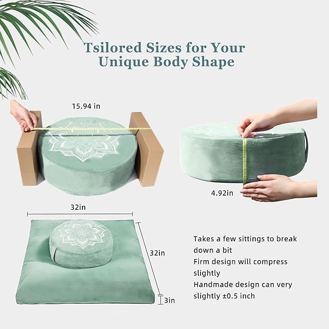 Meditation Zafu Cushion Set - Image 7