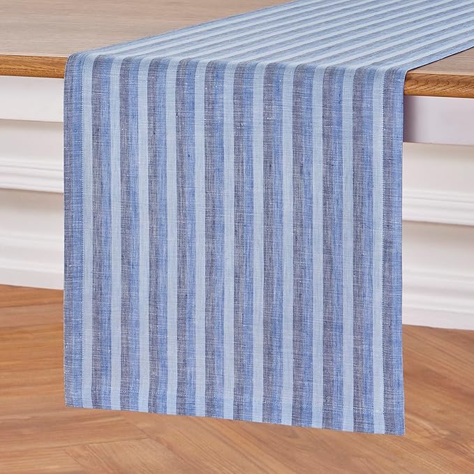 Solino Home Linen Table Runner 120 Inches Long - Image 2