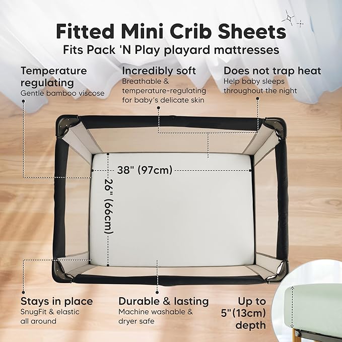 Pack and Play Sheets Fitted - Image 2