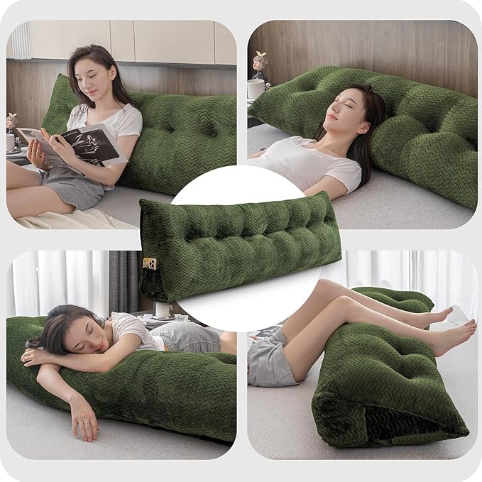 Large Bolster Triangular Headboard Wedge Backrest Positioning Support Bed Rest - Image 4