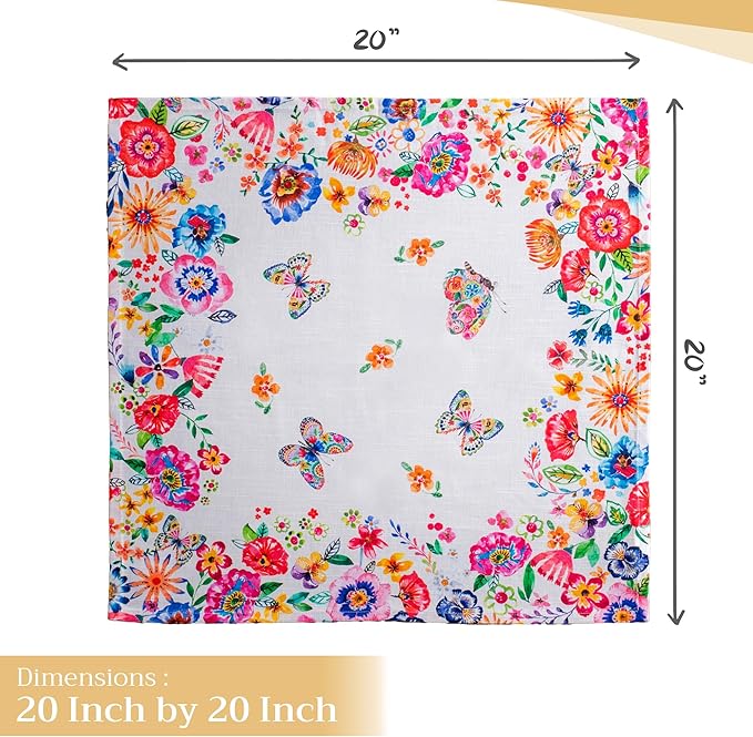 Maison d' Hermine Cloth Napkins Set of 4 100% Cotton Everyday Reusable Square - Image 4
