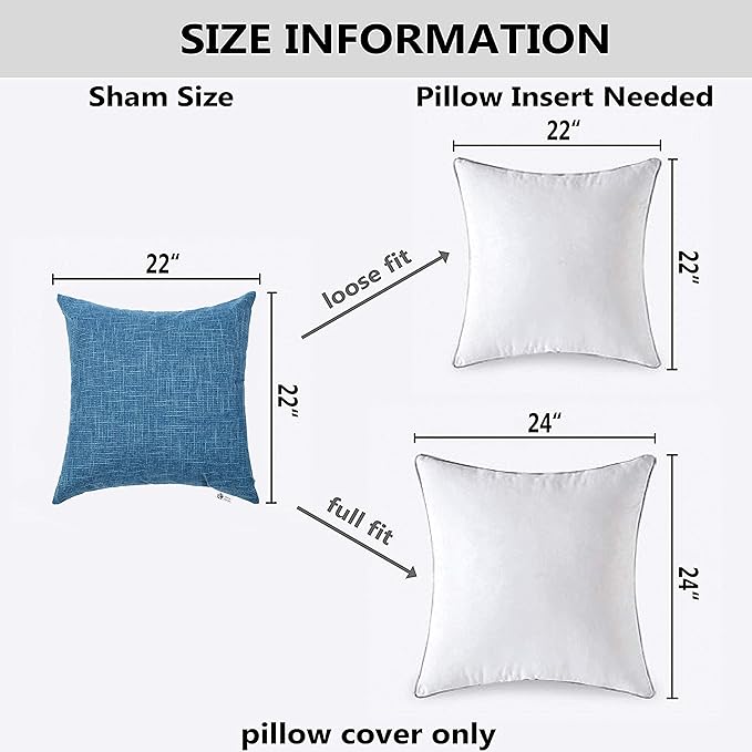 Kevin Textile Throw Pillow Covers, Faux Linen Home Decorative Cushion Cover - Image 6