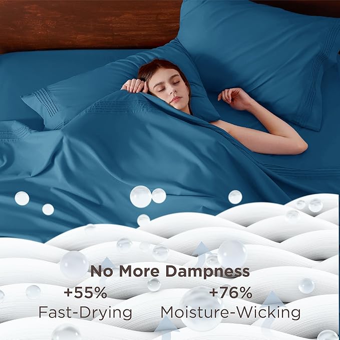 Bedsure Deep Pocket Full Size Bed Sheets Set - Image 3