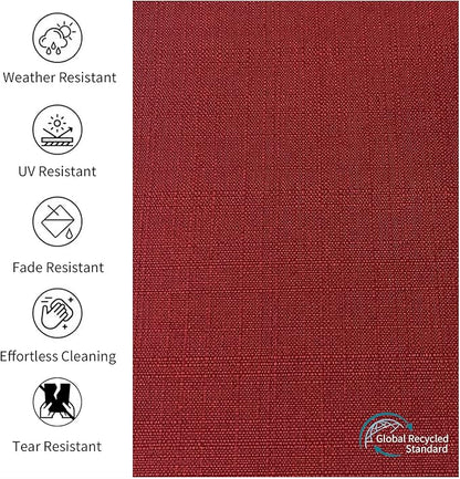 22x24 inch Outdoor/Indoor Deep Seat Patio Cushions Set of 2 Deep Seat Bottom - Image 4
