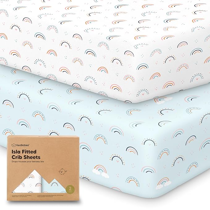 KeaBabies 2-Pack Baby Crib Sheets by KeaBabies