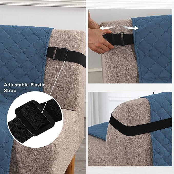 H.VERSAILTEX Reversible Futon Cover Water Repellent Armless Sofa Slipcover - Image 3