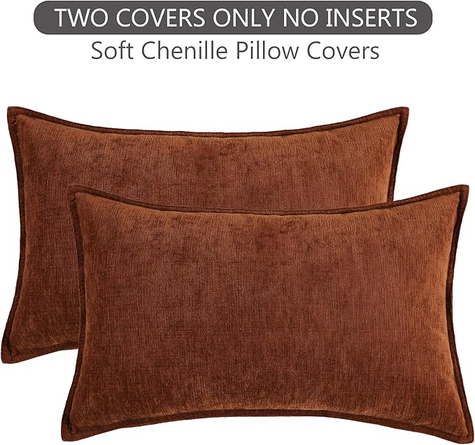 Stellhome Set of 2 Fall Decorative Pillow Covers Super Soft Textured Lumbar - Image 8