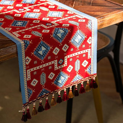 13×72 Inch Table Runner, Retro-Luxury Tassels Series - Image 6