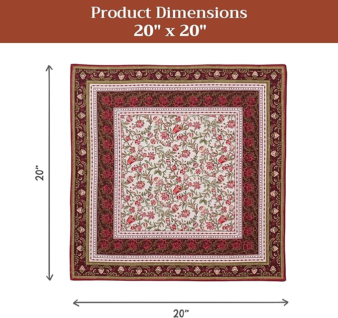 Maison d' Hermine Cloth Napkins Set of 4 100% Cotton - Image 7