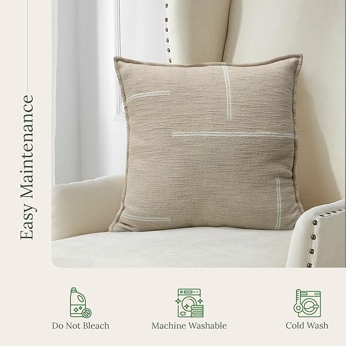 SanVia Dusk Premium Cotton Throw Pillow Covers, 20 x 20 Inches, Artisan Made - Image 7