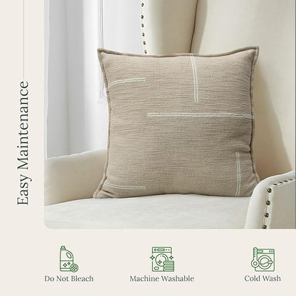 SanVia Dusk Premium Cotton Throw Pillow Covers, 20 x 20 Inches, Artisan Made - Image 7
