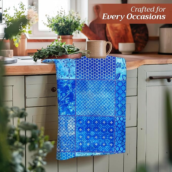 Maison d' Hermine Kitchen Towels Set of 3 100% Cotton 27.50" x 20" Reusable - Image 6