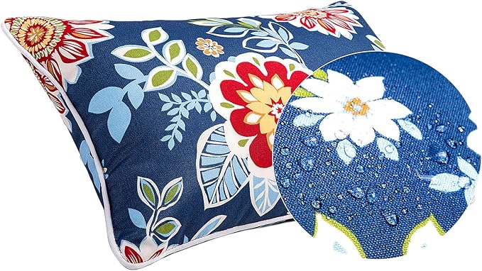 JMGBird Outdoor Pillows Waterproof Set of 2 Outdoor Throw Pillows - Image 3