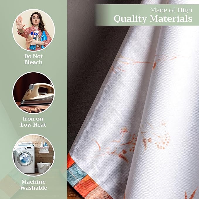 Maison d' Hermine Kitchen Towels Set of 3 100% Cotton 20" x 27.5" Reusable - Image 3