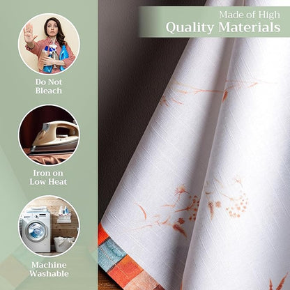 Maison d' Hermine Kitchen Towels Set of 3 100% Cotton 20" x 27.5" Reusable - Image 3