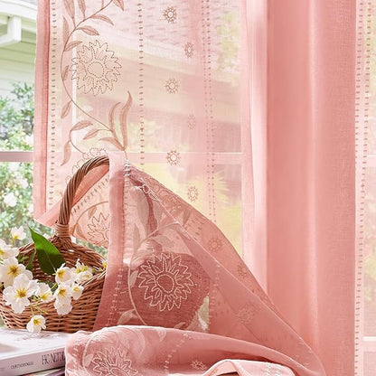 jinchan Winslow Sheer Curtains 96 Inch - Image 7