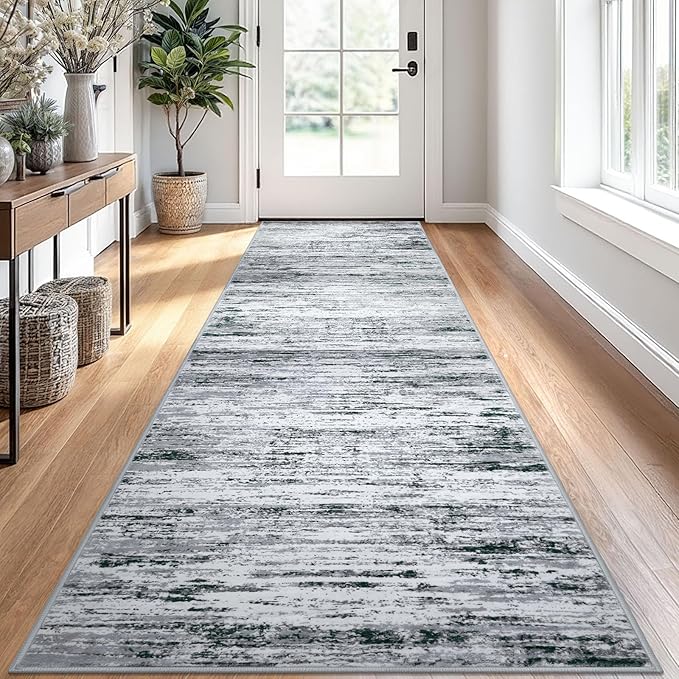 Modern Abstract Runner Rug 2.6x10 by lansny