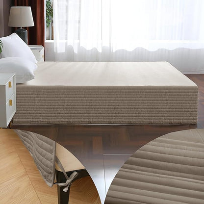 Queen Bed Skirt-Box Spring Cover - Image 5