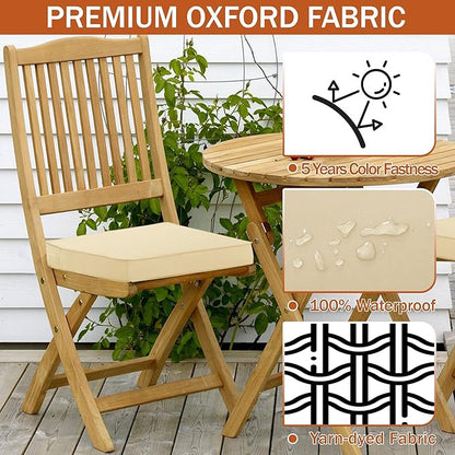 Outdoor Chair Cushions 16 x 17 Inch, Waterproof Patio Chair Cushions - Image 4