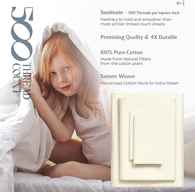 Mayfair Linen 100% Cotton Bed Sheets California King Sheet Set - Image 6