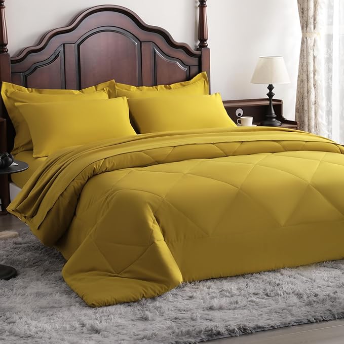 NTBAY King Comforter Set with Sheets, 7 Pieces Soft and Breathable King Bedding - Image 9