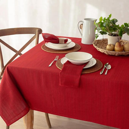 Benson Mills Cameron Textured Fabric Table Cloth, - Image 4