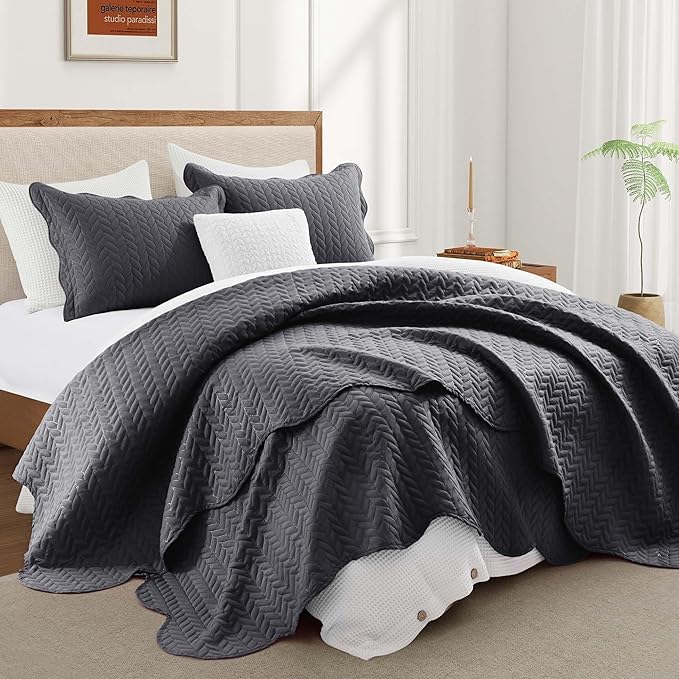 IR Imperial Rooms 8 Pack Quilt King Size Bedding - Image 2