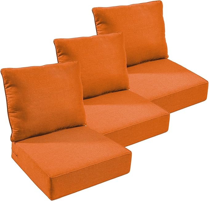 Outdoor Furniture Cushions, 6 inch Thick Seat Cushions by moosprr