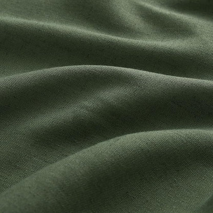 Olive Green Pinch Pleat Linen Curtains 54 Inch Long - Image 5