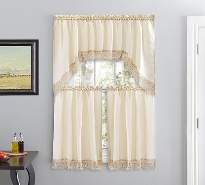 American Linen Café Curtains for Kitchen, Bathroom Curtains by AmericanLinens